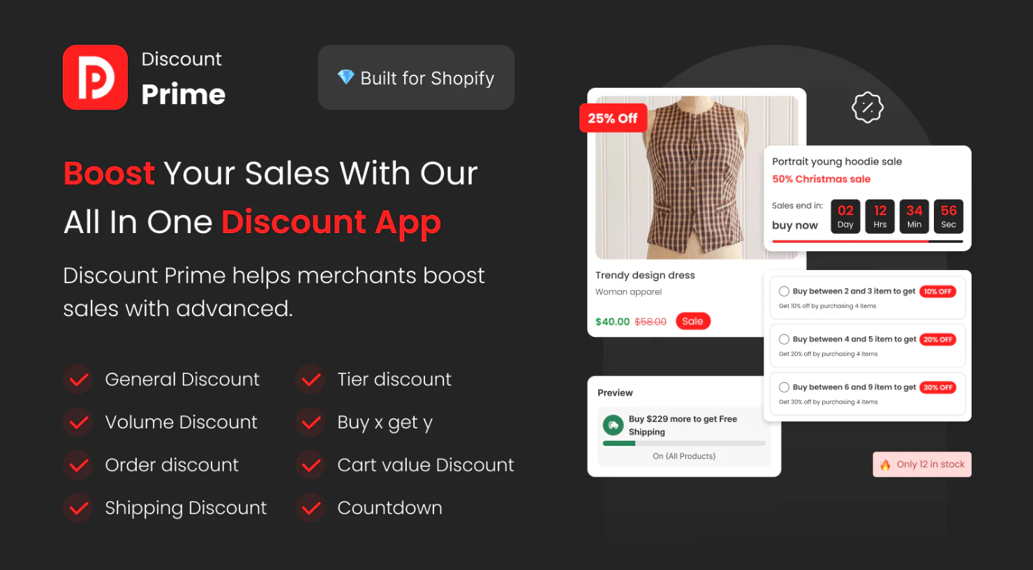 Discount Prime - All in one discount app for Shopify